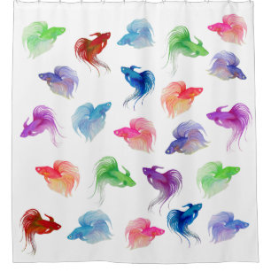 Watercolor Betta Fish