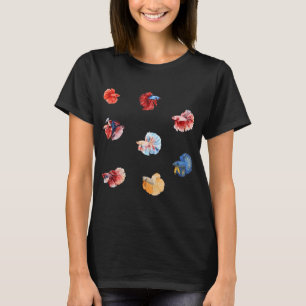 Watercolor Betta Fishes T-Shirt
