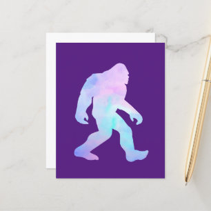 Watercolor Bigfoot      