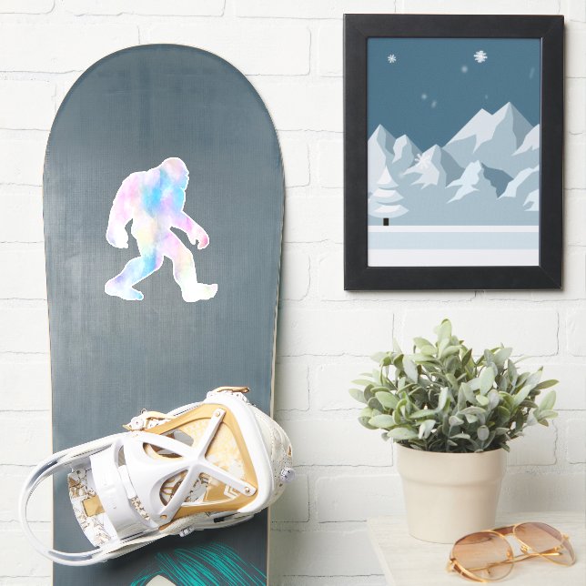 Watercolor Bigfoot (Snowboard)