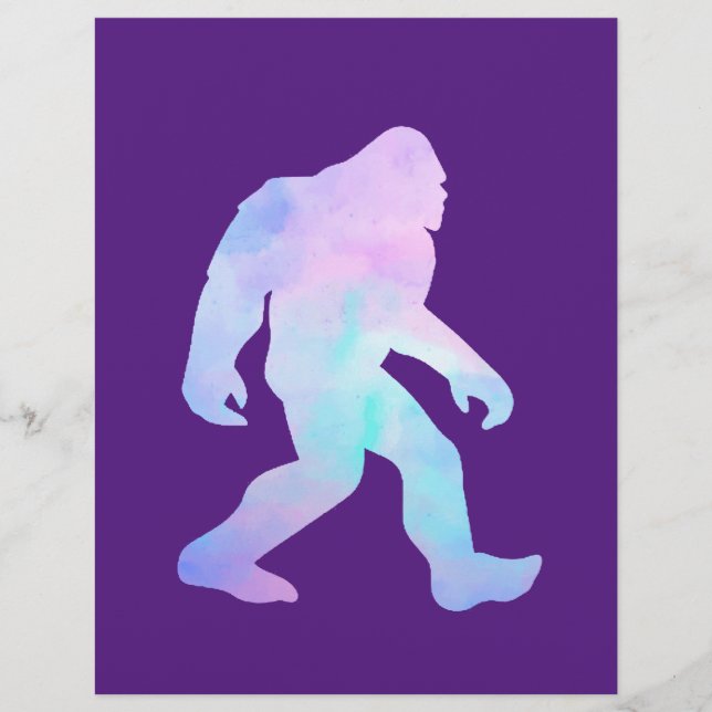 Watercolor Bigfoot       Flyer (Front)