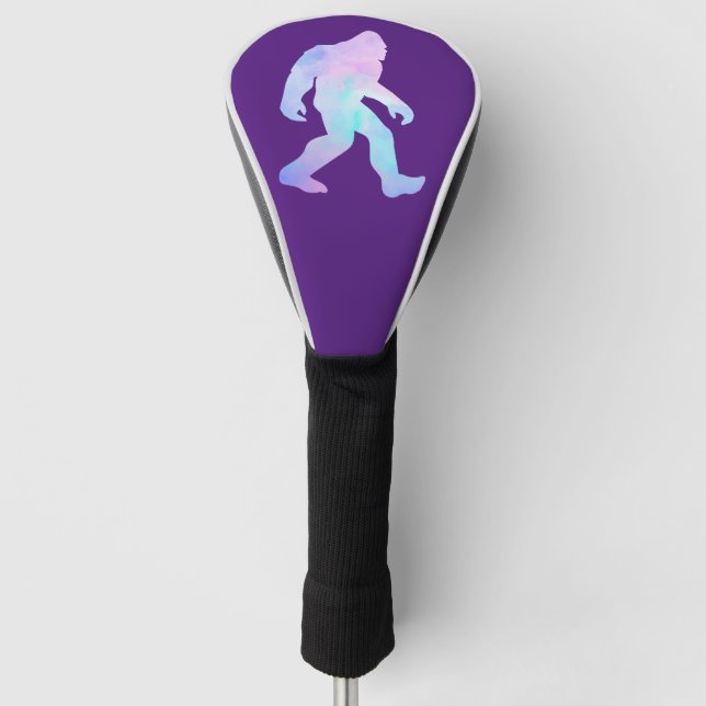Watercolor Bigfoot Golf Head Cover (Front)