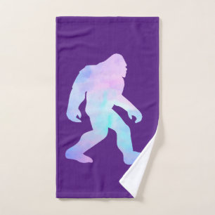 Watercolor Bigfoot       Hand Towel
