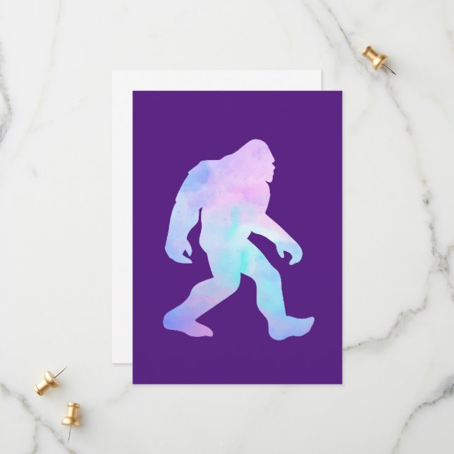 Watercolor Bigfoot       Save The Date (Front/Back In Situ)