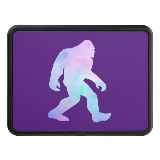 Watercolor Bigfoot    Trailer Hitch Cover (Front)