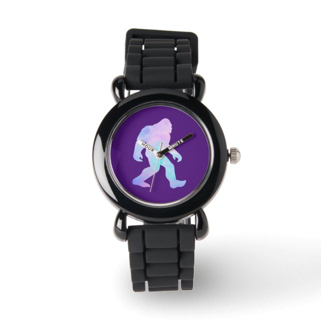 Watercolor Bigfoot    Watch (Front)