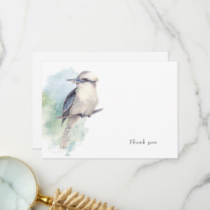 Watercolor Bird Loving Memory Thank You Card