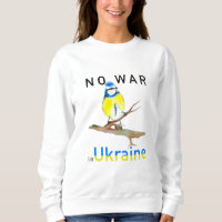 Watercolor bird No war in Ukraine Patch Car Magnet