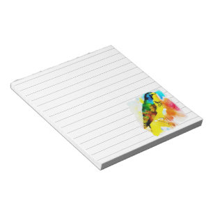 watercolor bird notepad