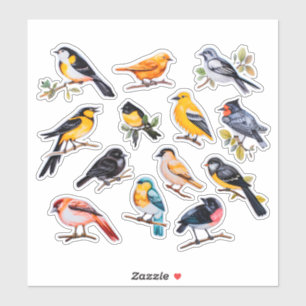 Watercolor Bird Scrapbook Stationery