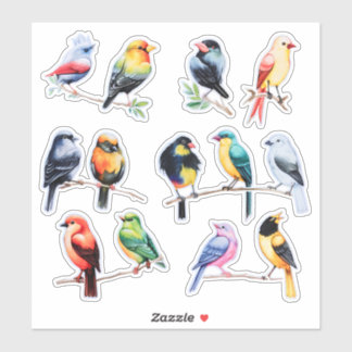 Watercolor Bird Scrapbook Stationery