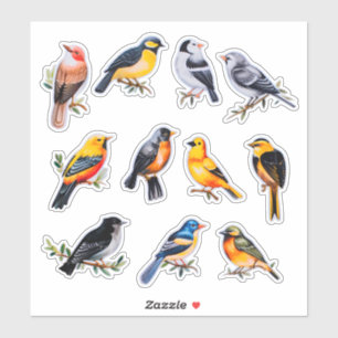 Watercolor Bird Scrapbook Stationery