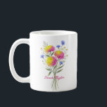 Watercolor Birth Flower Chrysanthemum Custom Coffee Mug<br><div class="desc">Celebrate a special connection with our Watercolor Birth Flower Personalized Mug. Featuring a floral illustration that represents the unique beauty of their birth month, this mug blends artistic flair with everyday functionality. The soft, ethereal watercolor textures pop against the crisp ceramic, creating a piece that feels more like a work...</div>
