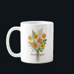 Watercolor Birth Flower Daffodil Personalized Mug<br><div class="desc">Celebrate a special connection with our Watercolor Birth Flower Personalized Mug. Featuring a floral illustration that represents the unique beauty of their birth month, this mug blends artistic flair with everyday functionality. The soft, ethereal watercolor textures pop against the crisp ceramic, creating a piece that feels more like a work...</div>