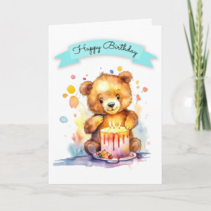 Watercolor Birthday Card