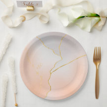 Watercolor birthday Paper Plate