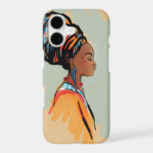 Watercolor Black Queen Phone Case