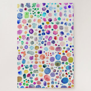 Watercolor blobs jigsaw puzzle