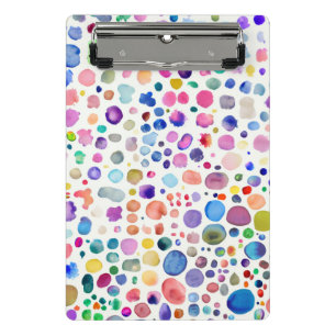 Watercolor blobs mini clipboard