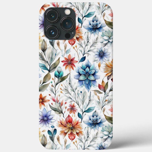 Watercolor Blossoms Case-Mate iPhone Case (Back)