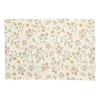 Watercolor Blossoms Pattern Pillowcase