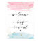 Watercolor Blue and Pink Gender Reveal Welcome