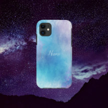 Watercolor Blue and Purple iPhone / iPad Case