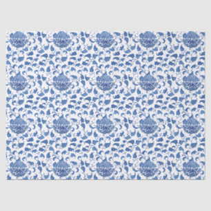 Watercolor Blue And White Vintage Chinoiserie Tissue Paper