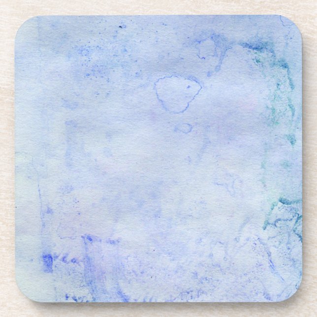 Watercolor Blue Coaster (Front)