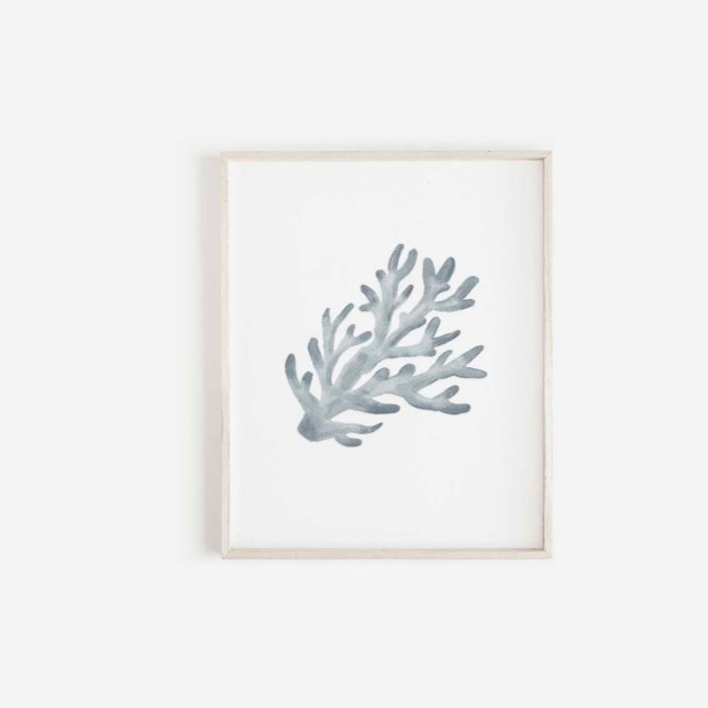 Watercolor blue coral print (Creator Uploaded)