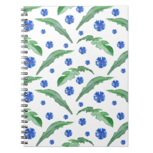Watercolor Blue cornflowers Notebook