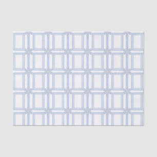 Watercolor Blue Designer Snowflake Tissue Paper