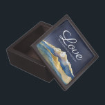 Watercolor Blue Gold Foil Mountain Outdoor Wedding Gift Box<br><div class="desc">Modern Wedding Gift Box Templates - Blue Green and Faux Gold Foil Watercolor Mountains Landscapes Scenery.
These Designs Can Be Personalized For Your Special Occasion And Would Be Perfect For Your Wedding,  Bridal Shower,  Engagement Party,  Birthday Party And Many More Special Occasions.</div>