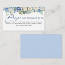 Watercolor Blue Hydrangea Flowers Roses Recipe