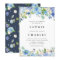 Watercolor Blue Hydrangea Flowers Wedding
