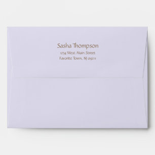 Watercolor Blue Hydrangea Pearl Envelope