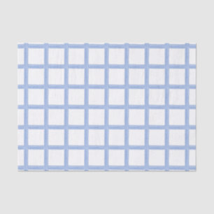 Watercolor Blue Lattice Tissue Paper