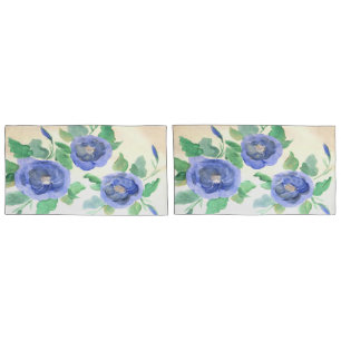 Watercolor Blue Pillowcase