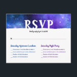 Watercolor Blue Purple Galaxy Bat Bar Mitzvah RSVP Announcement Postcard<br><div class="desc">Modern watercolor blue and purple rsvp postcards that you can personalize for your bat bar mitzvah party! The 2 toned elegant galaxy design illustrated by Raphaela Wilson also works perfectly for b'not / b'nai mitzvah celebrations as well. By customizing these fun bar bat mitzvah rsvp cards further, you can reveal...</div>
