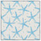 Watercolor Blue Sea Stars Pattern