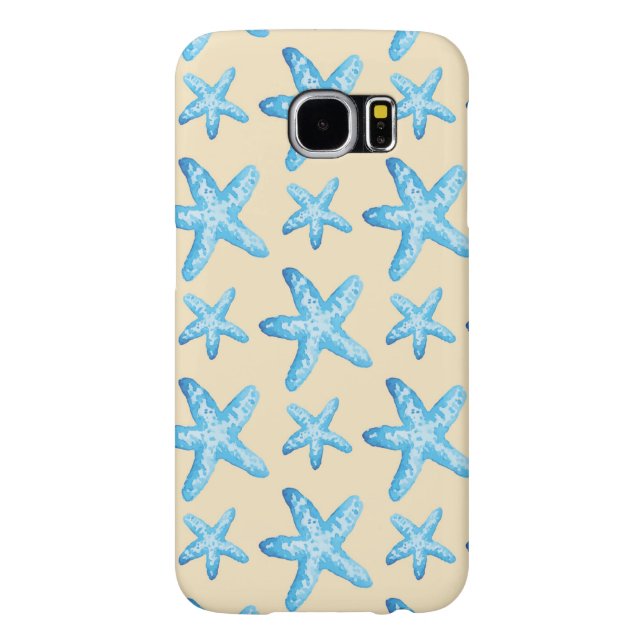 Watercolor Blue Starfish Pattern Case-Mate Samsung Galaxy Case (Back)