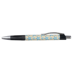 Watercolor Blue Starfish Pattern Pen