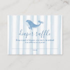 Watercolor Blue Whale Baby Shower Diaper Raffle