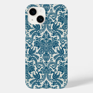 Watercolor Blue & White Floral Vintage Pattern Case-Mate iPhone 14 Case