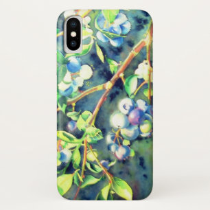 Watercolor blueberry painting Case-Mate iPhone case