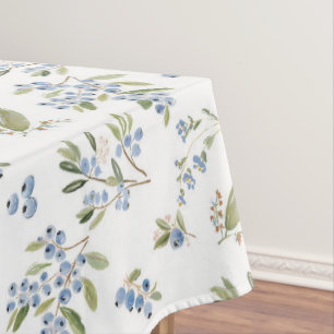 Watercolor Blueberry Pattern Tablecloth