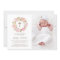 Watercolor Blush Pink Peony Wreath Photo Baptism