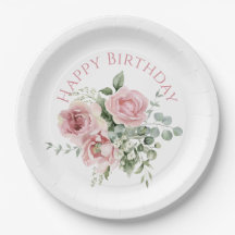 Watercolor Blush Pink Rose Pattern