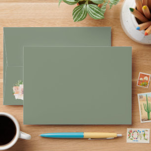 Watercolor Bohemian Cactus Desert   Pre-Addressed  Envelope