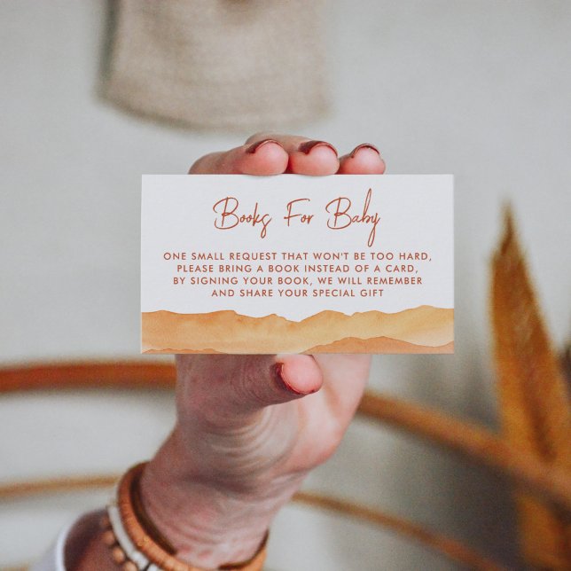 Watercolor Boho Abstract Desert Book Request  Enclosure Card (Creator Uploaded)